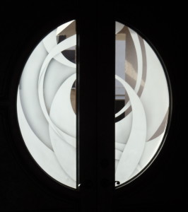 Swirling dimensions entry doors